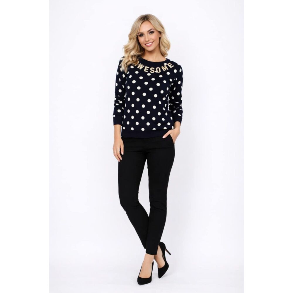 Awesome Sweater Rue21 Sweatshirt Shirt Top Polka Dots Women's WOMAN'S Small